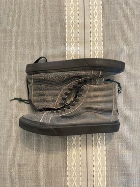 All Leather Hightop Vans